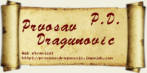 Prvosav Dragunović vizit kartica